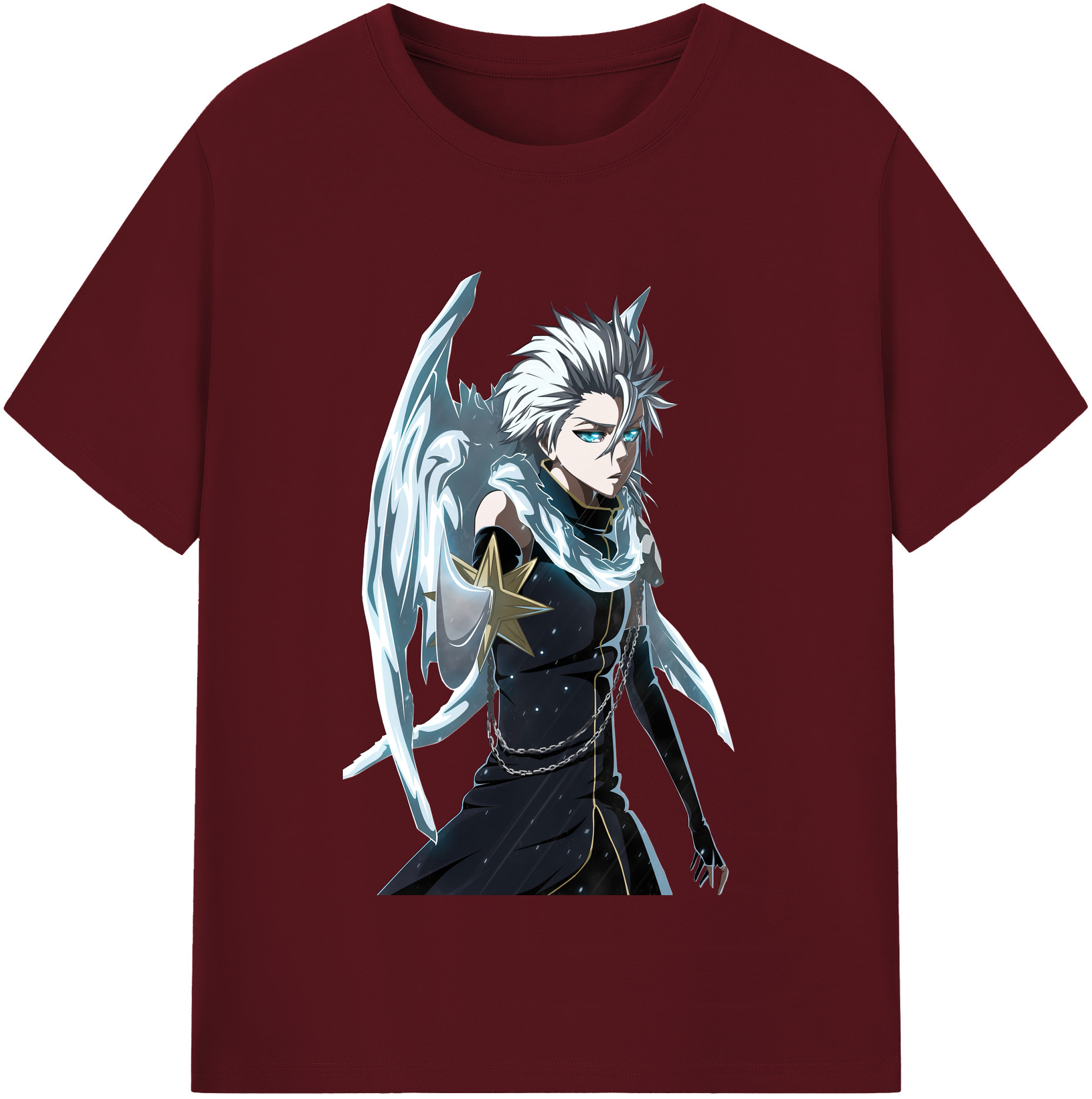 （画像用） ブリーチ 日番谷冬獅郎（ひつがや とうしろう） BLEACH Hitsugaya Toushirou 綿100％半袖Tシャツ（フロントプリント）
